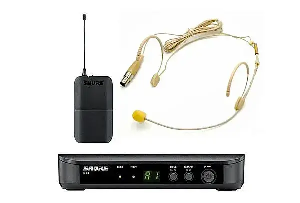 mikrofon nagłowny cielisty